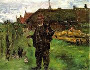 Lovis Corinth Portrat des Malers Paul Baum in Sluis painting